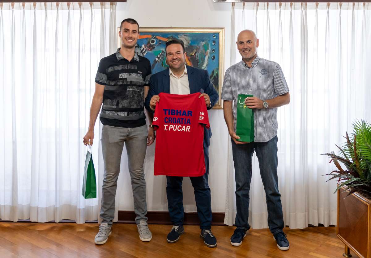 PULA Gradonačelnik Filip Zoričić primio olimpijca Tomislava Pucara i trenera Danijela Rojnića